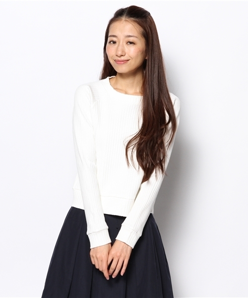 Chico（チコ）の「トタンテレコ長袖P/O（Tシャツ/カットソー・レディース・ホワイト/モスグリーン/ネイビー/グレー・FREE）」の6枚目の写真