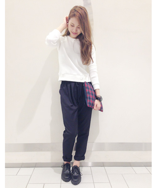 Chico（チコ）の「トタンテレコ長袖P/O（Tシャツ/カットソー・レディース・ホワイト/モスグリーン/ネイビー/グレー・FREE）」の10枚目の写真