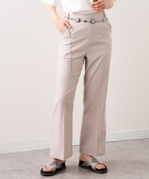 RASVOA | センタープレスフレアスラックス(その他パンツ)