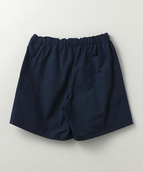 UNITED ARROWS & SONS ショートパンツ　黒　S メンズ スムース 1プリーツ ショートパンツ