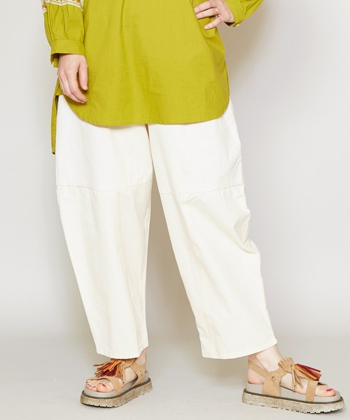 チャイハネ（チャイハネ）の「【チャイハネ】パッチワークコクーンパンツ（その他パンツ・レディース・ホワイト/ブラウン/カーキ・FREE）」の2枚目の写真