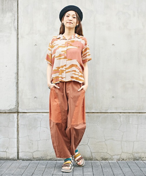 チャイハネ（チャイハネ）の「【チャイハネ】パッチワークコクーンパンツ（その他パンツ・レディース・ホワイト/ブラウン/カーキ・FREE）」の8枚目の写真