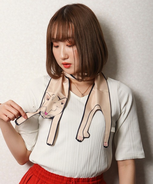 FUNALIVE（ファンアライブ）の「je crois soi アニマル柄プチストール（ストール/ショール・レディース・その他2/その他3/その他1/その他・FREE）」の2枚目の写真