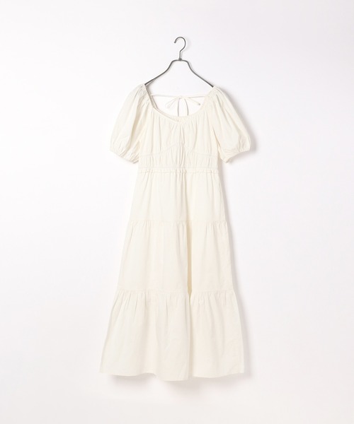 Heather（ヘザー）の「バックシャンコットンティアードワンピース　948785（ワンピース・レディース・ホワイト/ブラック/ブラウン・FREE）」の15枚目の写真