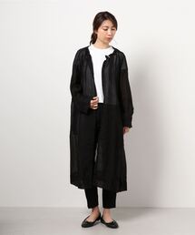 INTERPLANET | 衿ギャザーシアーロングブルゾン(その他アウター)