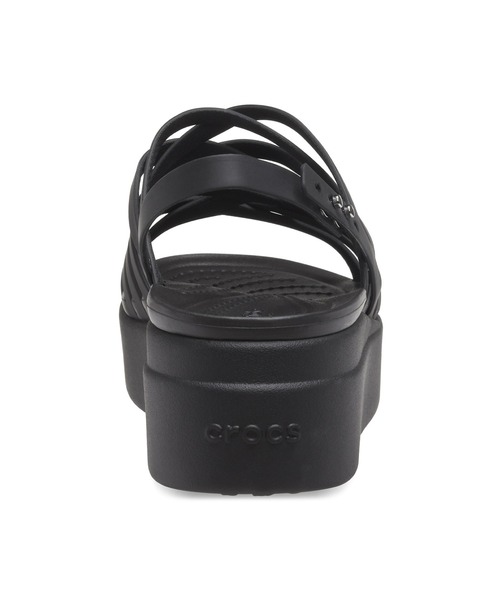 crocs brooklyn strappy low wedge w