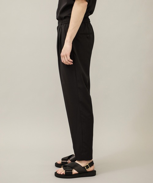 BESPOKE TOKYO(ビスポークトウキョウ)の「【BESPOKE TOKYO】DRY SYSTEM 2PLEATS EASY PANTS(スラックス・メンズ・ストライプ/ブラック/ベージュ/グリーン・1/2/3)」の6枚目の写真