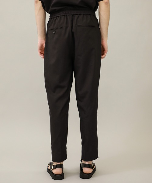 BESPOKE TOKYO(ビスポークトウキョウ)の「【BESPOKE TOKYO】DRY SYSTEM 2PLEATS EASY PANTS(スラックス・メンズ・ストライプ/ブラック/ベージュ/グリーン・1/2/3)」の7枚目の写真