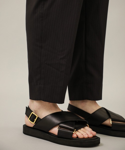 BESPOKE TOKYO(ビスポークトウキョウ)の「【BESPOKE TOKYO】DRY SYSTEM 2PLEATS EASY PANTS(スラックス・メンズ・ストライプ/ブラック/ベージュ/グリーン・1/2/3)」の16枚目の写真