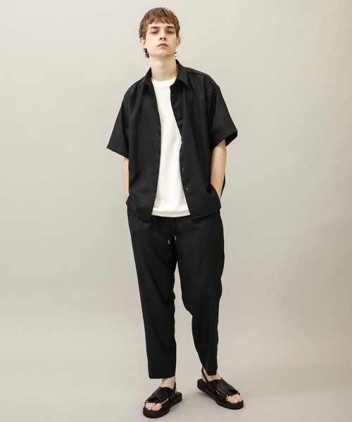 BESPOKE TOKYO(ビスポークトウキョウ)の「【BESPOKE TOKYO】DRY SYSTEM 2PLEATS EASY PANTS(スラックス・メンズ・ストライプ/ブラック/ベージュ/グリーン・1/2/3)」の15枚目の写真