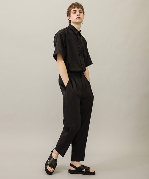 BESPOKE TOKYO(ビスポークトウキョウ)の「【BESPOKE TOKYO】DRY SYSTEM 2PLEATS EASY PANTS(スラックス・メンズ・ストライプ/ブラック/ベージュ/グリーン・1/2/3)」の13枚目の写真