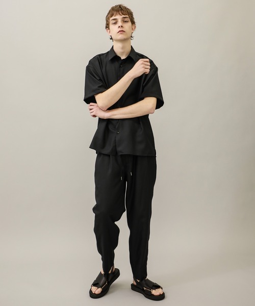 BESPOKE TOKYO(ビスポークトウキョウ)の「【BESPOKE TOKYO】DRY SYSTEM 2PLEATS EASY PANTS(スラックス・メンズ・ストライプ/ブラック/ベージュ/グリーン・1/2/3)」の9枚目の写真