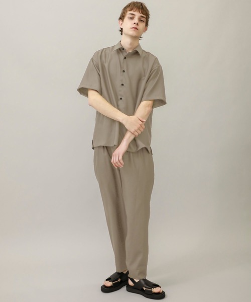 BESPOKE TOKYO(ビスポークトウキョウ)の「【BESPOKE TOKYO】DRY SYSTEM 2PLEATS EASY PANTS(スラックス・メンズ・ストライプ/ブラック/ベージュ/グリーン・1/2/3)」の20枚目の写真