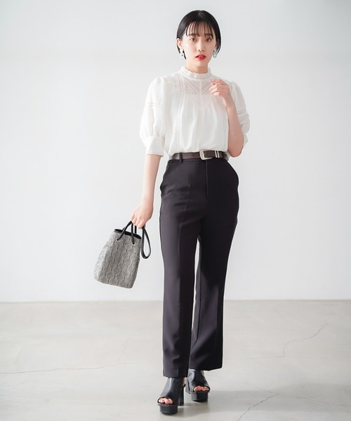 PAGEBOY（ページボーイ）の「キリカエレースボリュームブラウス（シャツ/ブラウス・レディース・オフホワイト/ブラック/オリーブ・FREE）」の18枚目の写真