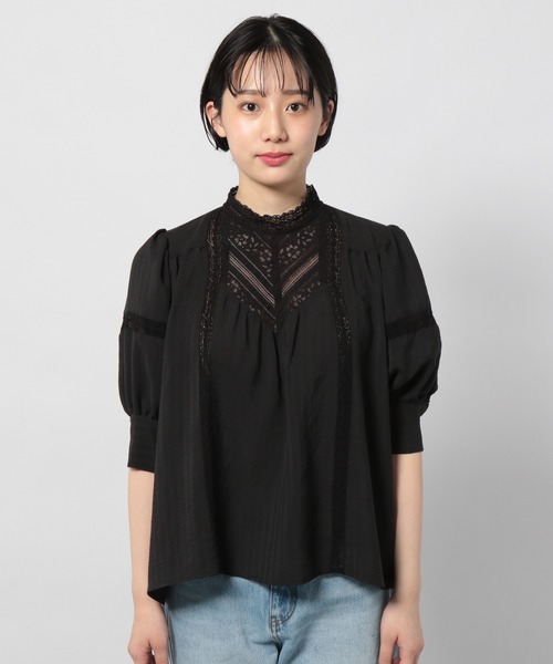 PAGEBOY（ページボーイ）の「キリカエレースボリュームブラウス（シャツ/ブラウス・レディース・オフホワイト/ブラック/オリーブ・FREE）」の12枚目の写真