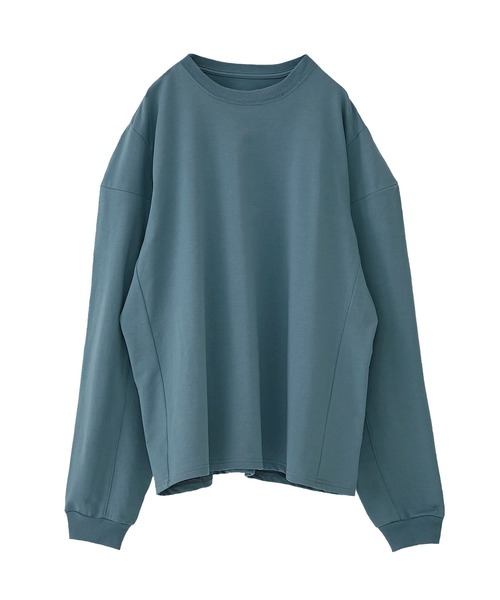 MATURED(マチュアード)の「【MATURED】Square shoulder tee(スクエアショルダーティー)(Tシャツ/カットソー・レディース・ホワイト/ブルー・FREE)」の5枚目の写真