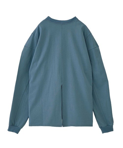MATURED(マチュアード)の「【MATURED】Square shoulder tee(スクエアショルダーティー)(Tシャツ/カットソー・レディース・ホワイト/ブルー・FREE)」の8枚目の写真