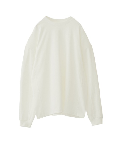 MATURED(マチュアード)の「【MATURED】Square shoulder tee(スクエアショルダーティー)(Tシャツ/カットソー・レディース・ホワイト/ブルー・FREE)」の11枚目の写真