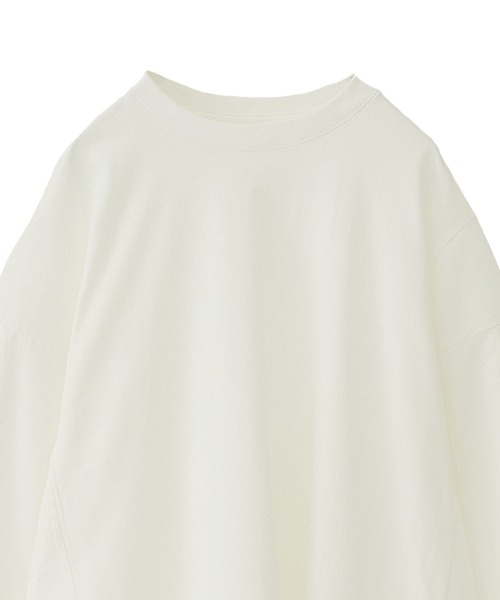MATURED(マチュアード)の「【MATURED】Square shoulder tee(スクエアショルダーティー)(Tシャツ/カットソー・レディース・ホワイト/ブルー・FREE)」の12枚目の写真
