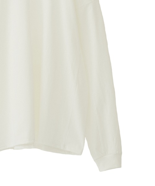 MATURED(マチュアード)の「【MATURED】Square shoulder tee(スクエアショルダーティー)(Tシャツ/カットソー・レディース・ホワイト/ブルー・FREE)」の13枚目の写真
