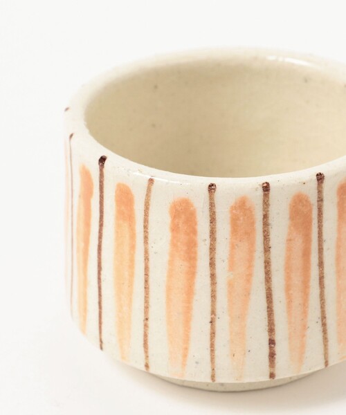 瀬戸本業窯 / 麦藁手 太トクサ 角筒 湯呑（グラス/マグカップ