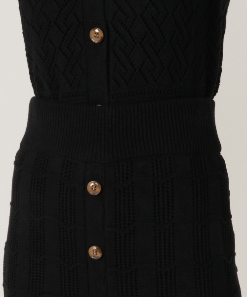 REDYAZEL（レディアゼル）の「透かし編みマーメイドスカート（スカート・レディース・ベージュ/サックスブルー/ブラック・FREE）」の17枚目の写真