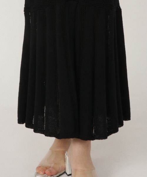 REDYAZEL（レディアゼル）の「透かし編みマーメイドスカート（スカート・レディース・ベージュ/サックスブルー/ブラック・FREE）」の18枚目の写真