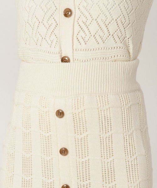 REDYAZEL（レディアゼル）の「透かし編みマーメイドスカート（スカート・レディース・ベージュ/サックスブルー/ブラック・FREE）」の10枚目の写真