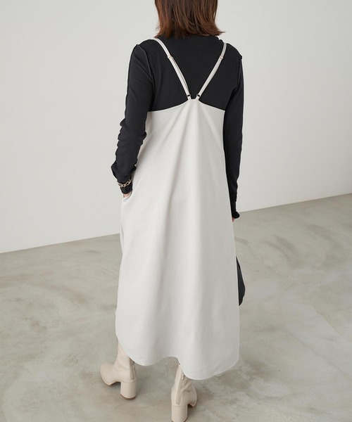 Chaco closet（チャコ クローゼット）の「フレアーマキシ丈キャミワンピース（ワンピース・レディース・ブラック/グレー/ピンクベージュ・FREE）」の10枚目の写真