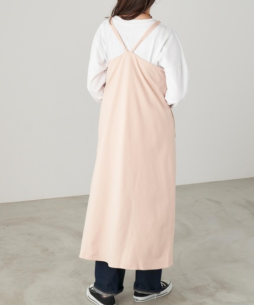 Chaco closet（チャコ クローゼット）の「フレアーマキシ丈キャミワンピース（ワンピース・レディース・ブラック/グレー/ピンクベージュ・FREE）」の12枚目の写真