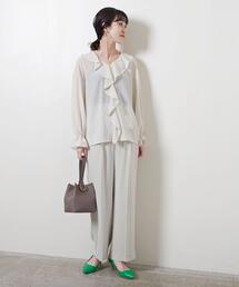 UNITED ARROWS | UBCMD BK/STN ジョーゼット パンツ †(その他パンツ)
