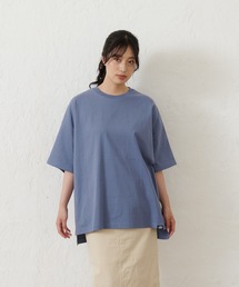 USAコットン バックエンボスロゴBIGシルエットTシャツ