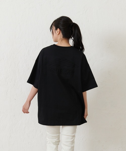 OUTDOOR PRODUCTS APPAREL(アウトドアプロダクツアパレル)の「USAコットン バックエンボスロゴBIGシルエットTシャツ(Tシャツ/カットソー・レディース・ホワイト/ブラック/ブルー系その他/ピンク系その他・FREE)」の6枚目の写真