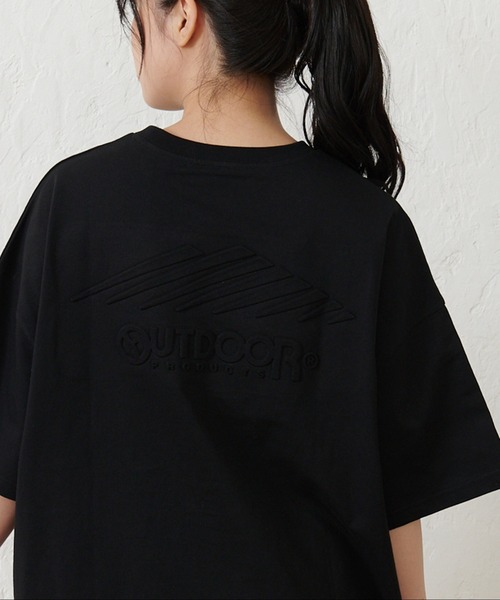 OUTDOOR PRODUCTS APPAREL(アウトドアプロダクツアパレル)の「USAコットン バックエンボスロゴBIGシルエットTシャツ(Tシャツ/カットソー・レディース・ホワイト/ブラック/ブルー系その他/ピンク系その他・FREE)」の7枚目の写真