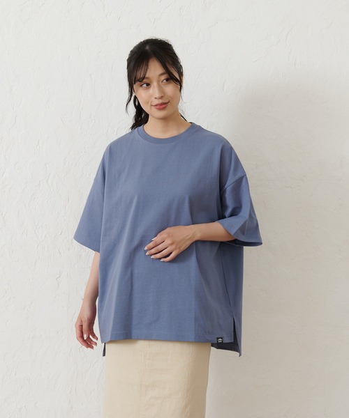 OUTDOOR PRODUCTS APPAREL(アウトドアプロダクツアパレル)の「USAコットン バックエンボスロゴBIGシルエットTシャツ(Tシャツ/カットソー・レディース・ホワイト/ブラック/ブルー系その他/ピンク系その他・FREE)」の9枚目の写真