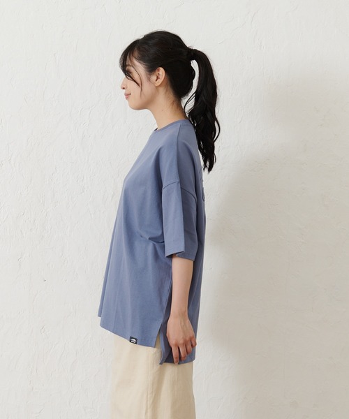OUTDOOR PRODUCTS APPAREL(アウトドアプロダクツアパレル)の「USAコットン バックエンボスロゴBIGシルエットTシャツ(Tシャツ/カットソー・レディース・ホワイト/ブラック/ブルー系その他/ピンク系その他・FREE)」の11枚目の写真