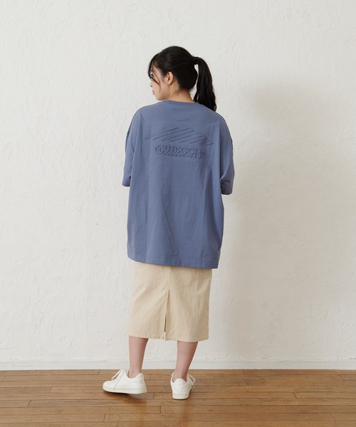 OUTDOOR PRODUCTS APPAREL(アウトドアプロダクツアパレル)の「USAコットン バックエンボスロゴBIGシルエットTシャツ(Tシャツ/カットソー・レディース・ホワイト/ブラック/ブルー系その他/ピンク系その他・FREE)」の13枚目の写真