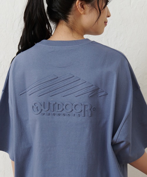 OUTDOOR PRODUCTS APPAREL(アウトドアプロダクツアパレル)の「USAコットン バックエンボスロゴBIGシルエットTシャツ(Tシャツ/カットソー・レディース・ホワイト/ブラック/ブルー系その他/ピンク系その他・FREE)」の14枚目の写真
