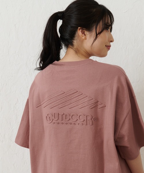 OUTDOOR PRODUCTS APPAREL(アウトドアプロダクツアパレル)の「USAコットン バックエンボスロゴBIGシルエットTシャツ(Tシャツ/カットソー・レディース・ホワイト/ブラック/ブルー系その他/ピンク系その他・FREE)」の21枚目の写真
