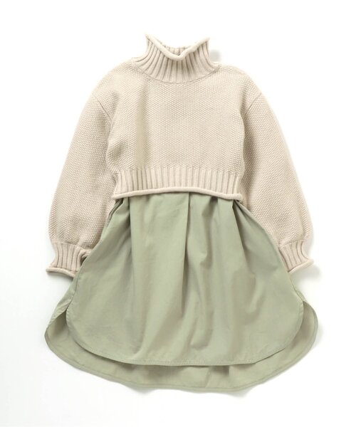 apres les cours（アプレレクール）の「もちもちニットSETワンピース（ワンピース・キッズ・ベージュ/オレンジ/キナリ・80/130/100/140/90/120/110）」の12枚目の写真