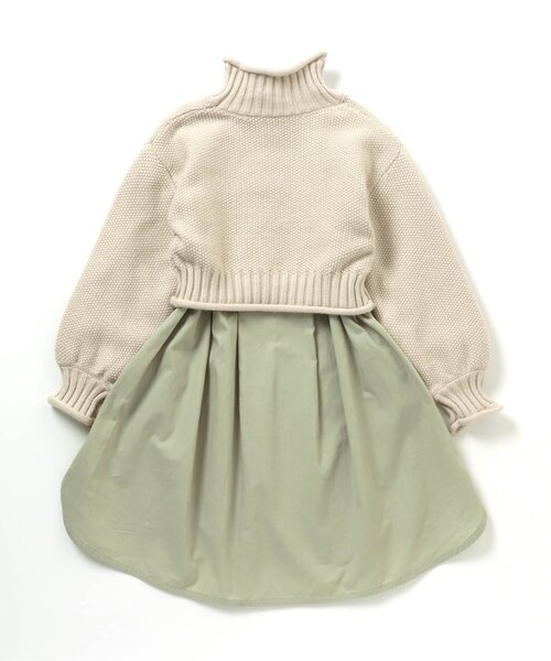 apres les cours（アプレレクール）の「もちもちニットSETワンピース（ワンピース・キッズ・ベージュ/オレンジ/キナリ・80/130/100/140/90/120/110）」の21枚目の写真