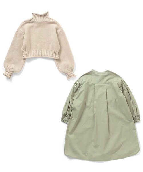 apres les cours（アプレレクール）の「もちもちニットSETワンピース（ワンピース・キッズ・ベージュ/オレンジ/キナリ・80/130/100/140/90/120/110）」の19枚目の写真