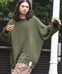 mn2422-Soft Honeycomb Waffle Cotton Knit Pullover プルオーバー