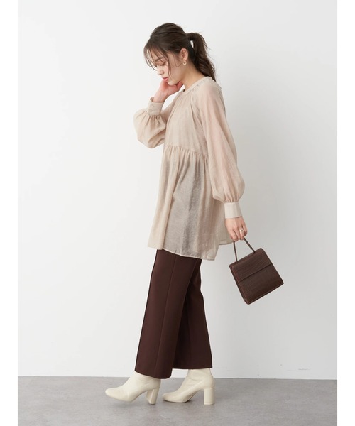 earth music&ecology(アースミュージックアンドエコロジー)の「3WAYボリュームチュニック *(シャツ/ブラウス・レディース・ライトベージュ/ミント/レッド系その他・FREE)」の21枚目の写真