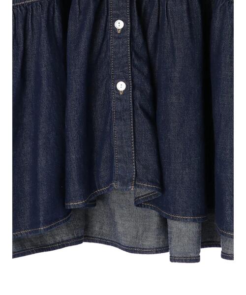 koe（コエ）の「デニムティアードワンピース（チュニック・レディース・インディゴブルー/ライトインディゴブルー・FREE）」の19枚目の写真