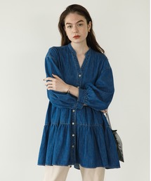 koe | デニムティアードワンピース(チュニック)