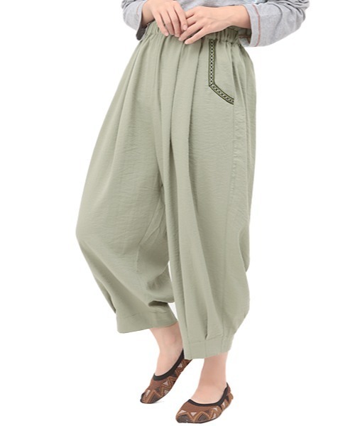 チチカカ（チチカカ）の「エッグタックパンツ（その他パンツ・レディース・ブラック/カーキ/グリーン・FREE）」の11枚目の写真