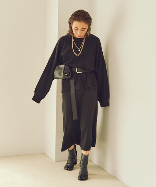 CREDONA ダブルフェイスコットンL/S Tee CREDONA（クレドナ）の「ダブルフェイスコットンL/S Tee（T