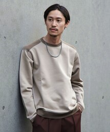 SHIPS | SHIPS: japan quality ダンボール 切り替え ロングスリーブ Tシャツ(ロンT)(Tシャツ/カットソー)