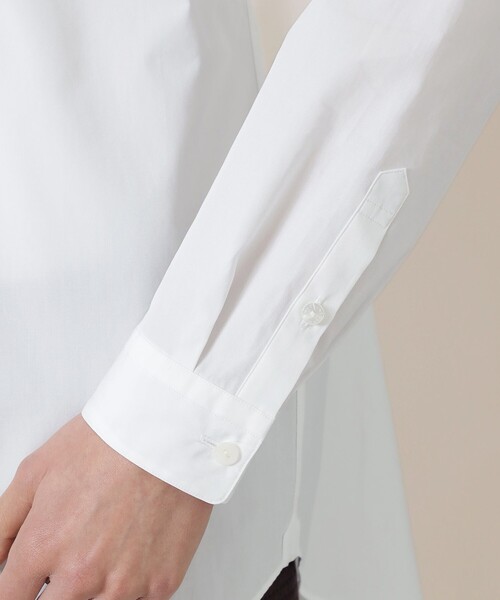 MACKINTOSH LONDON（マッキントッシュ ロンドン）の「【The Essential Collection】ハイカウントブロードラウンドカラーシャツ（シャツ/ブラウス・レディース・ブルー/ホワイト/クリアブルー・38）」の11枚目の写真